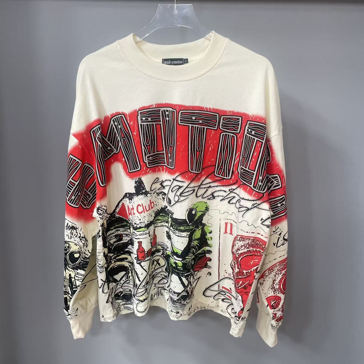 Vintage Fashion Designer - Camiseta de Manga Longa MIXED-EMOTION de