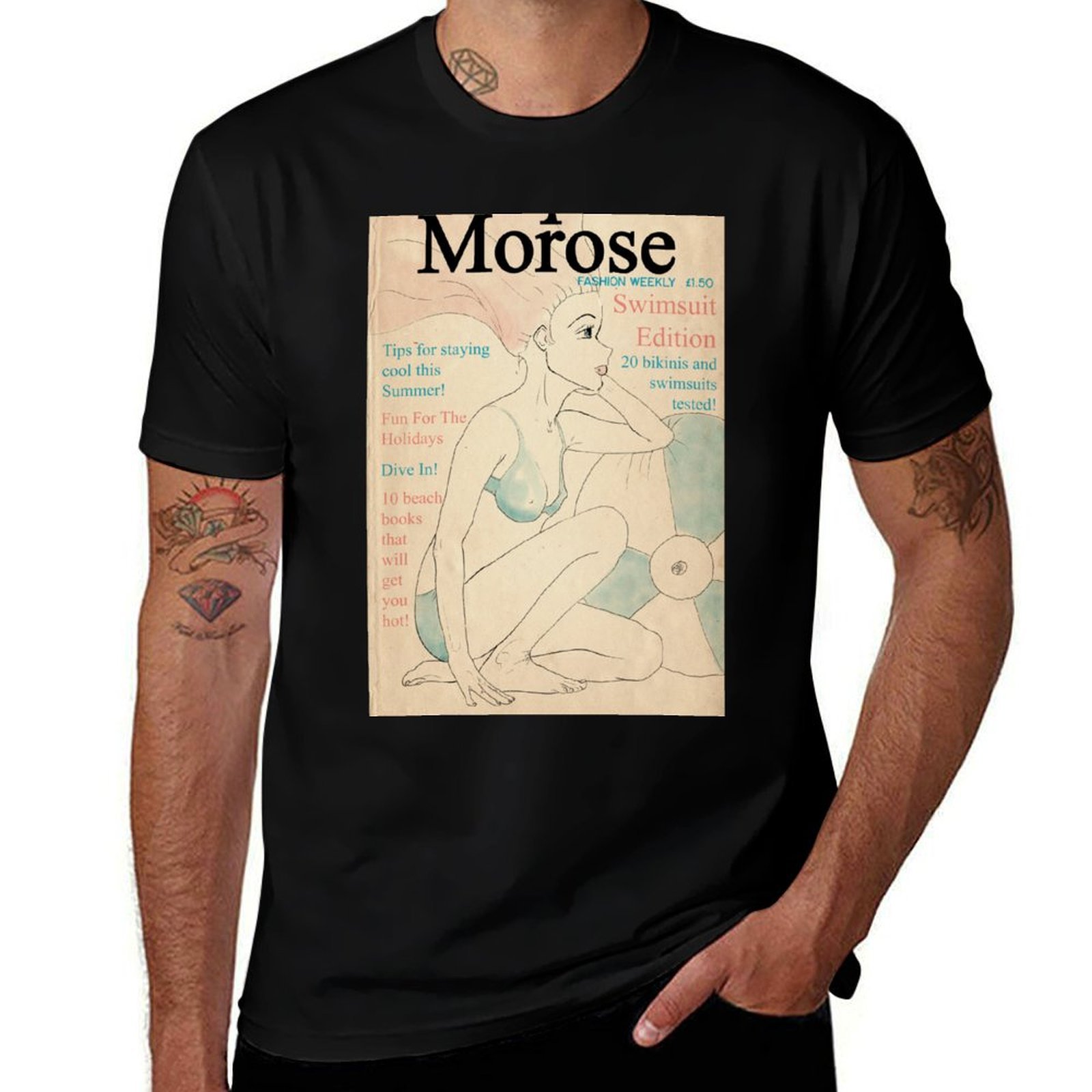 Vintage Fashion Magazine Covers - Camiseta com estampa de capa de