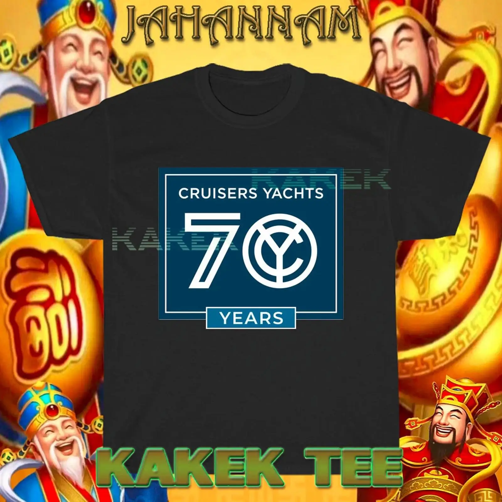 Vintage Yacht Fashion - Nova Camiseta Engraçada Americana com Logotipo