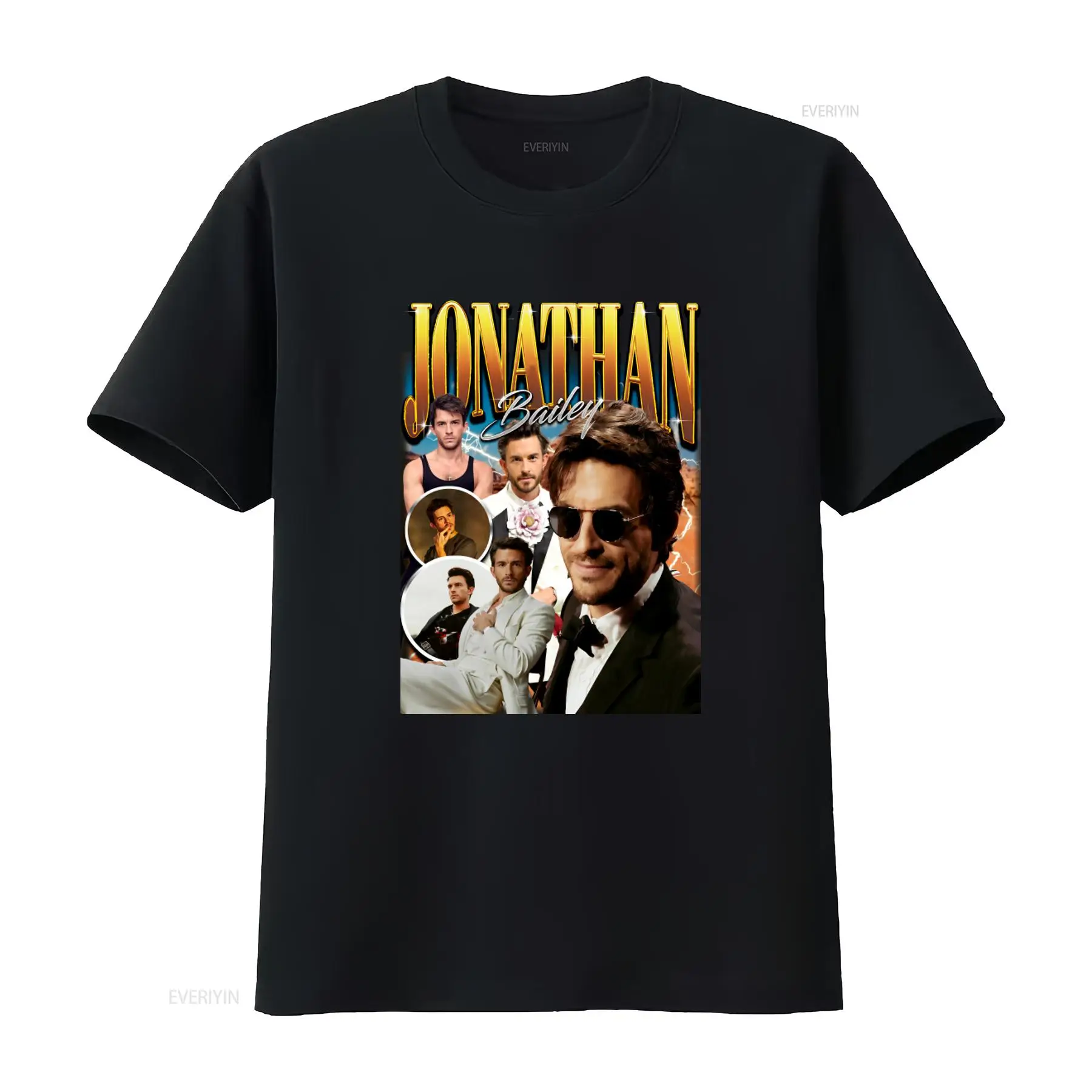 Vintage Fashion Buyer - Camiseta Jonathan Bailey: Moda Masculina Estilosa