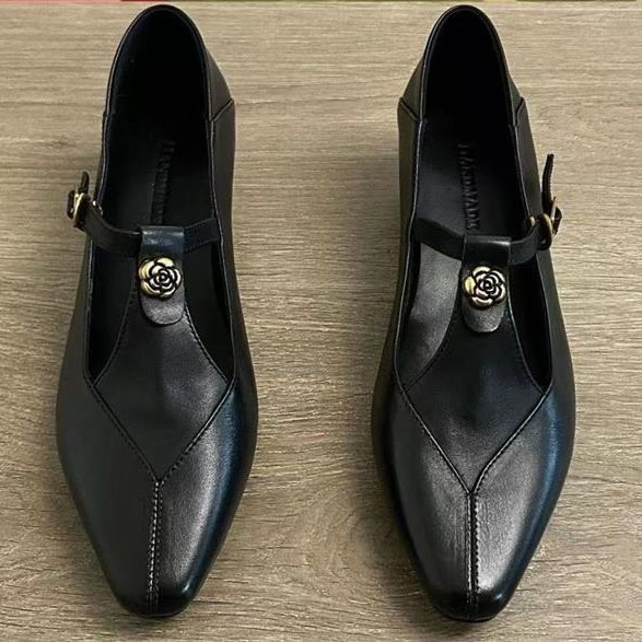 Vintage Old Fashion - Sapatos Femininos 2026 com Detalhe de
