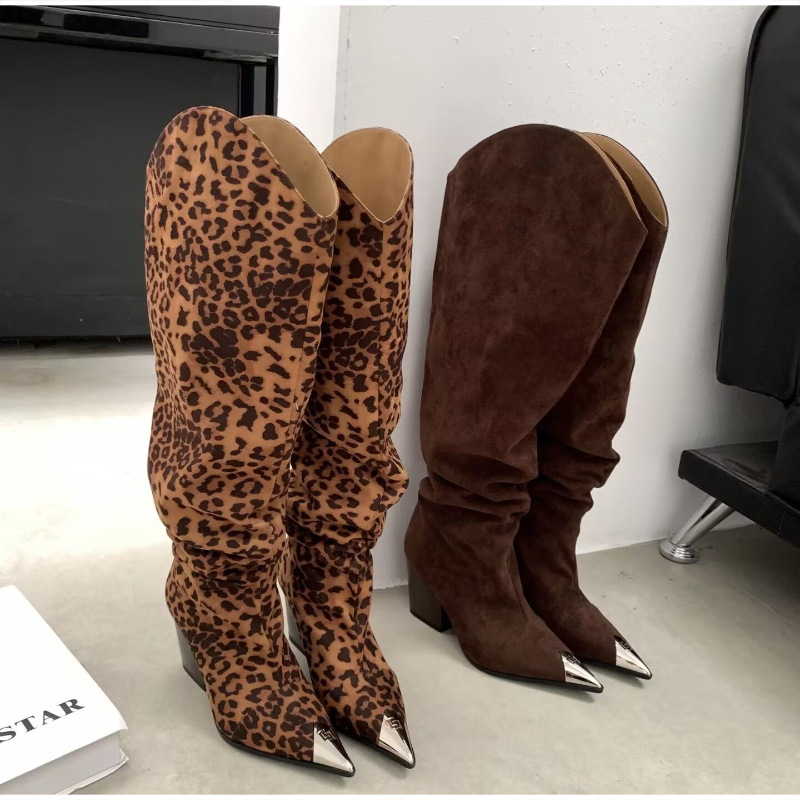 Vintage Fashion Designer - Botas de cano alto com estampa