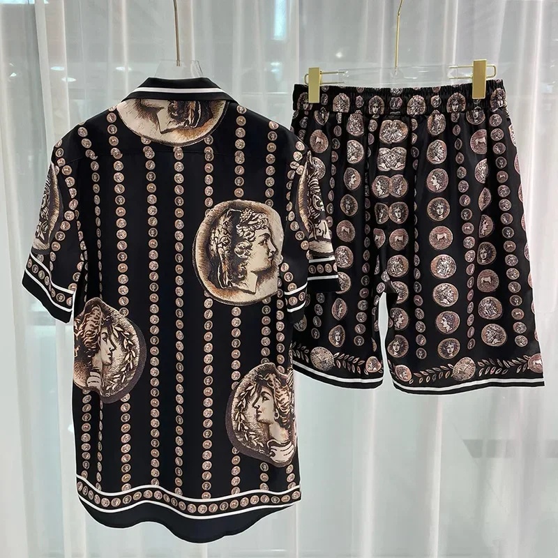 Vintage Old Fashion - Conjunto de Camisa Masculina Royal Luxury