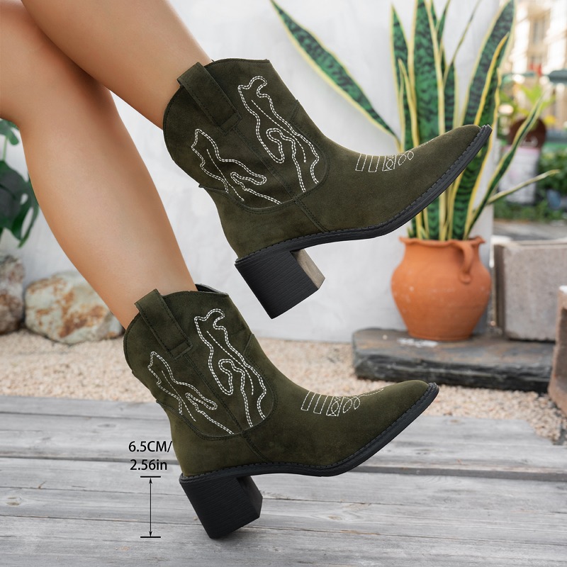 Botas Femininas de Cano Médio  - Vintage Fashion Trends avaliação e preço