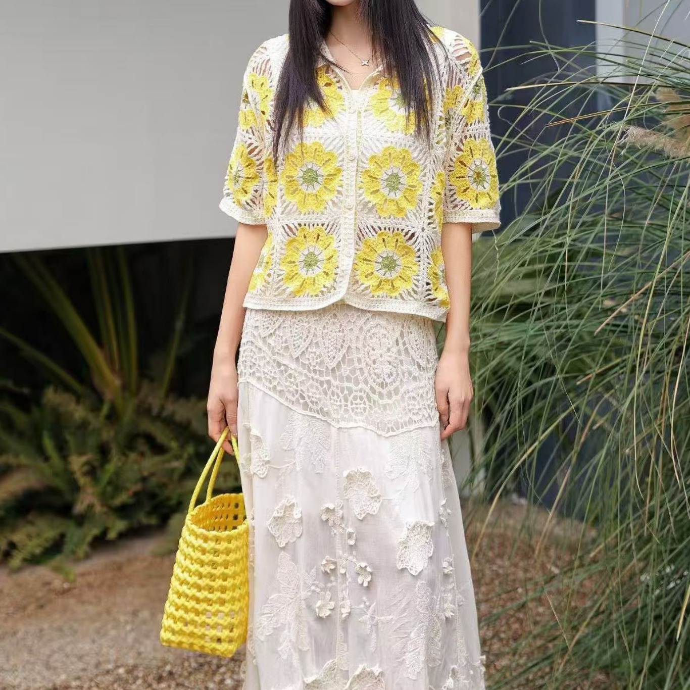Camisa Polo de Crochê Granny S - Crochet Top Boho avaliação e preço