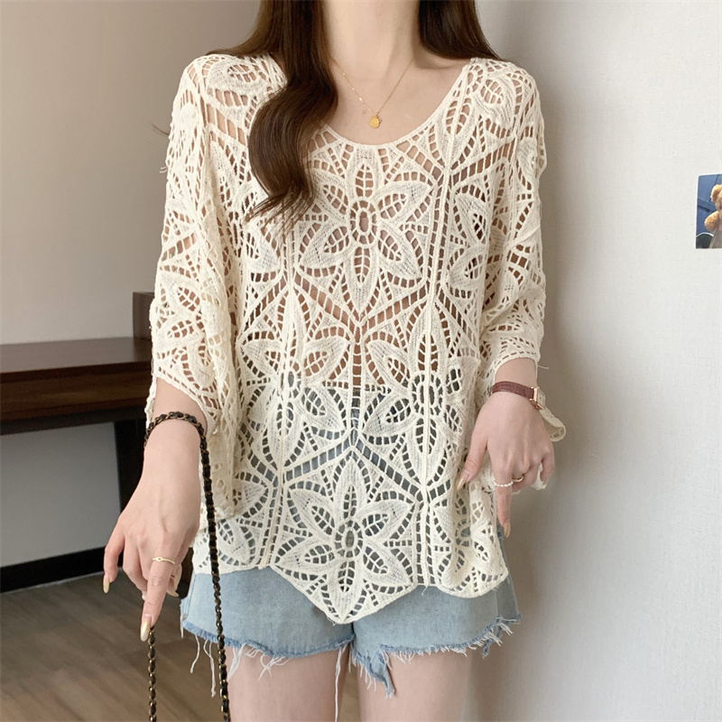 Blusa de Crochê Feminina Trans - Crochet Top Boho avaliação e preço