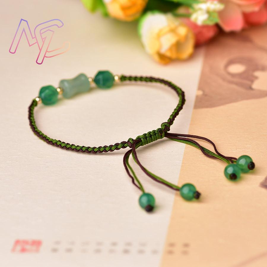Verde natural jade contas puls - Vintage Fashion Designer avaliação e preço
