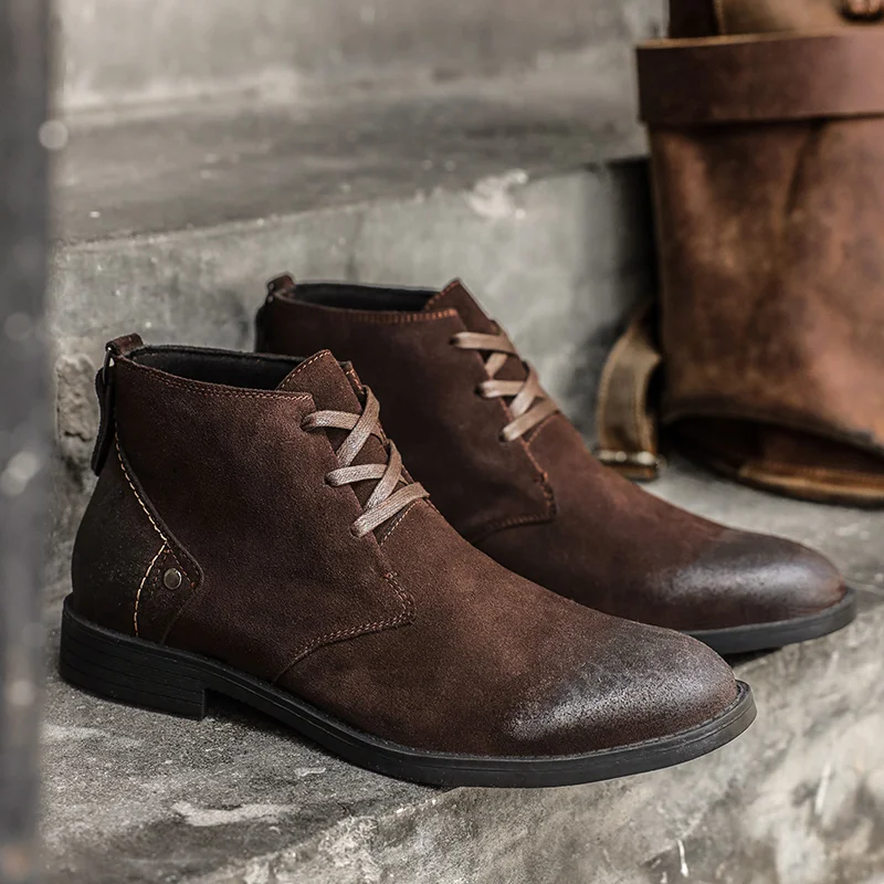 Nova camurça de vaca botas de  - Vintage Old Fashion avaliação e preço