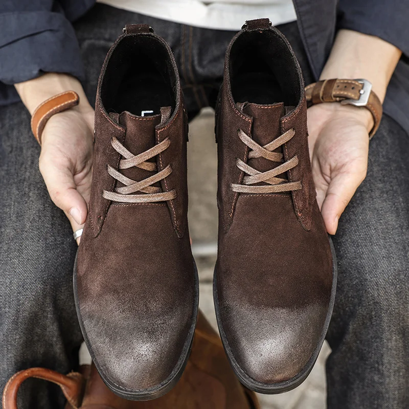 Nova camurça de vaca botas de  - Vintage Old Fashion avaliação e preço
