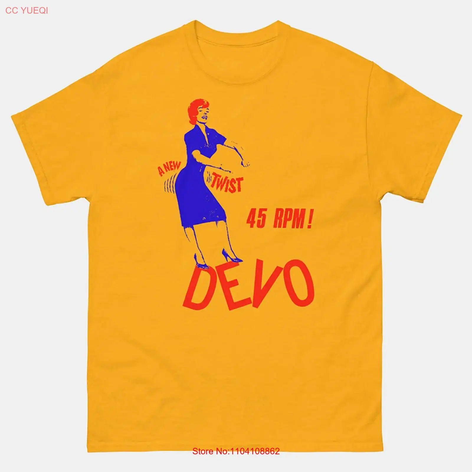 Camiseta Amarela DEVO Band com - Vintage Fashion News avaliação e preço
