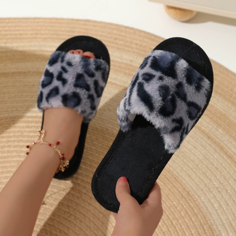 Vintage leopardo casa chinelos - Vintage Old Fashion avaliação e preço