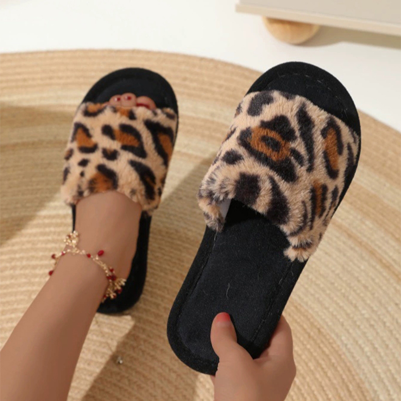 Vintage leopardo casa chinelos - Vintage Old Fashion avaliação e preço