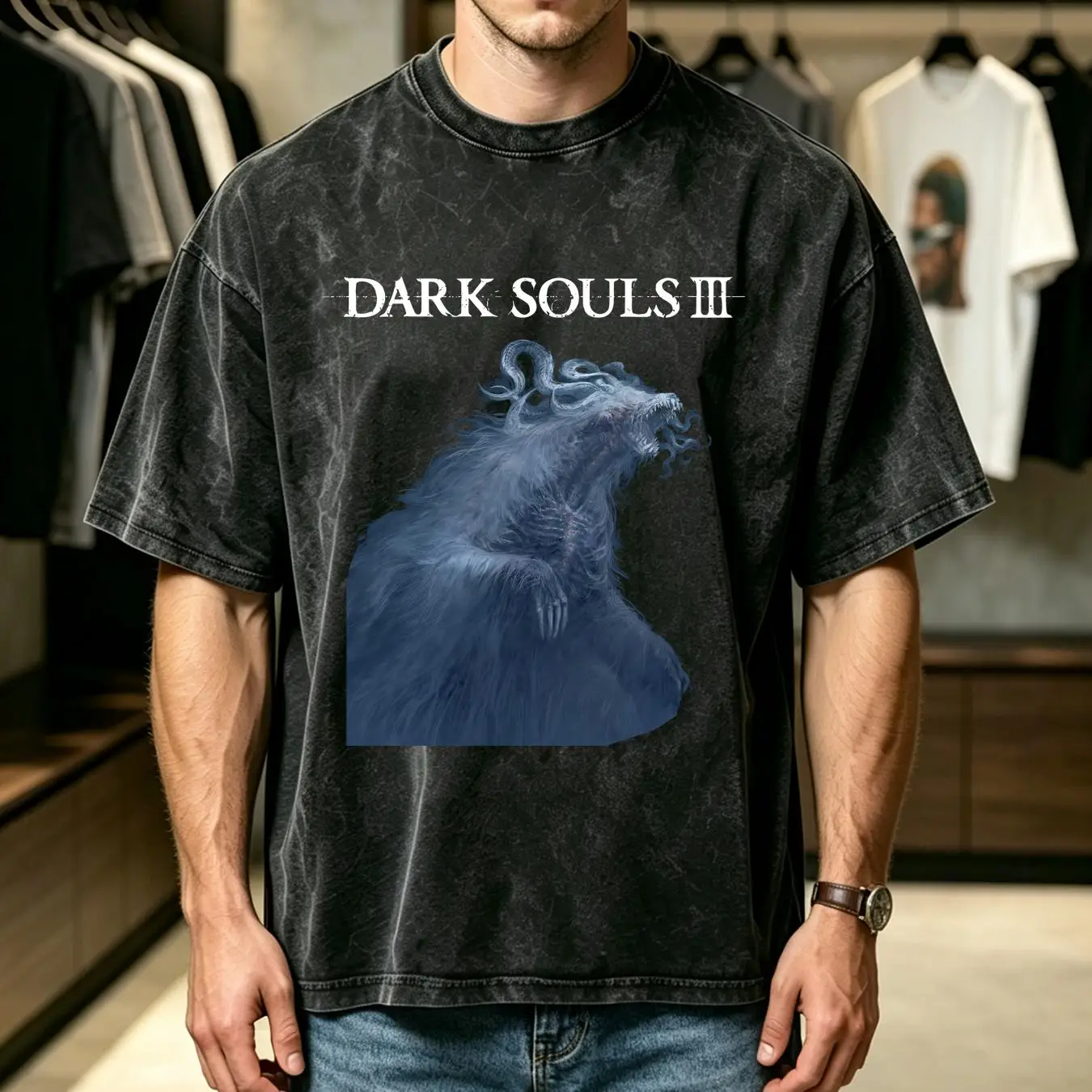 Camiseta lavada Dark Souls 3 L - Vintage Fashion Video avaliação e preço