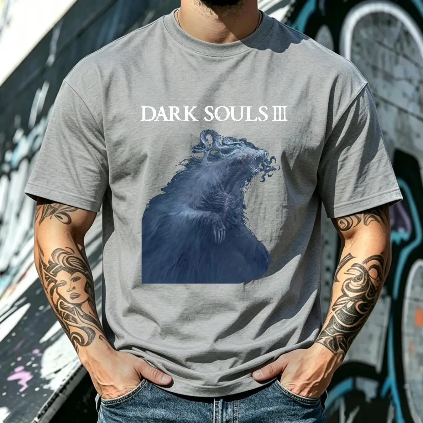Camiseta lavada Dark Souls 3 L - Vintage Fashion Video avaliação e preço