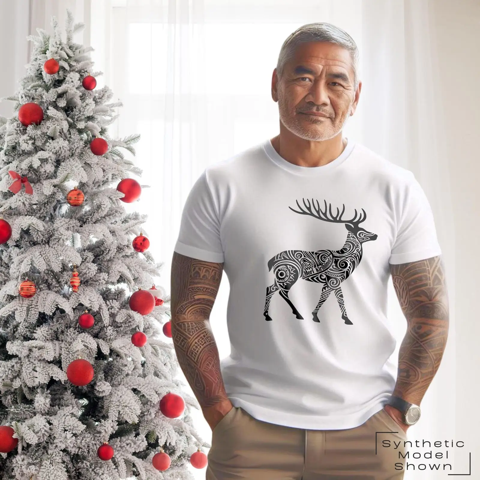 Camiseta de Natal Maori, Top F - Vintage Fashion Nz avaliação e preço