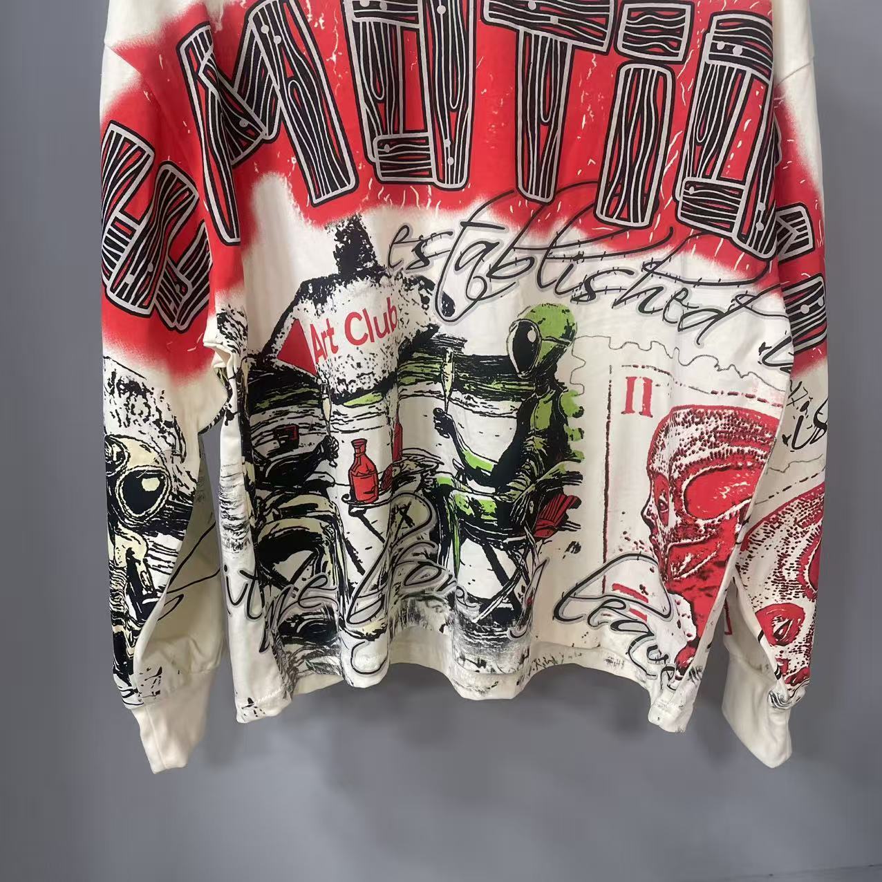 Camiseta de Manga Longa MIXED- - Vintage Fashion Designer avaliação e preço