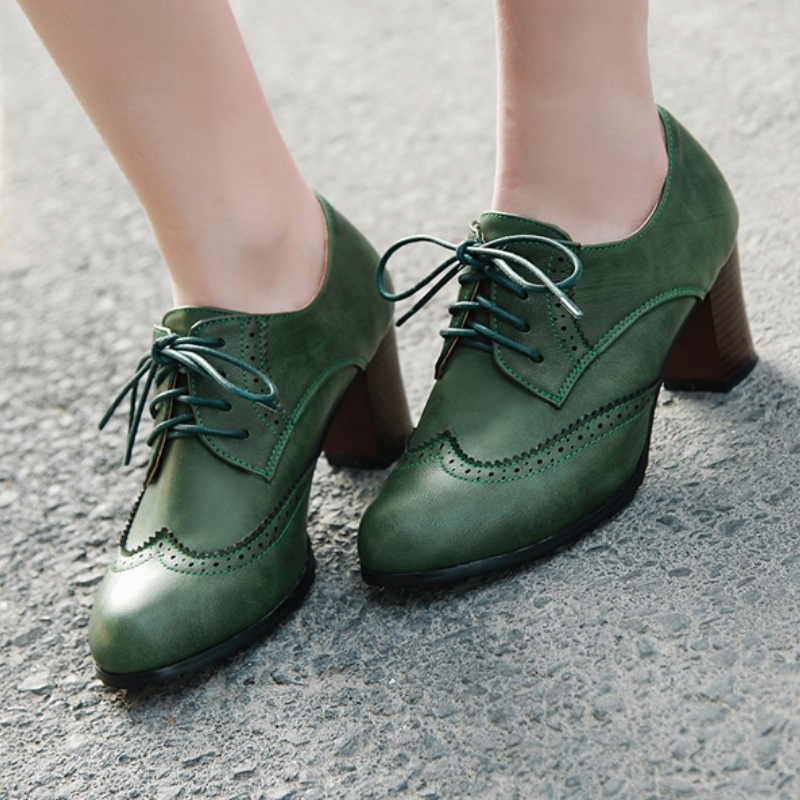 Sapatos mocassins de salto alt - Vintage Old Fashion avaliação e preço