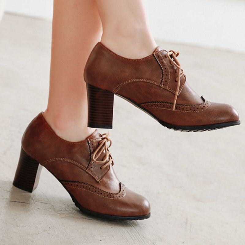 Sapatos mocassins de salto alt - Vintage Old Fashion avaliação e preço