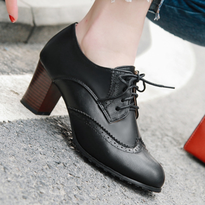 Sapatos mocassins de salto alt - Vintage Old Fashion avaliação e preço