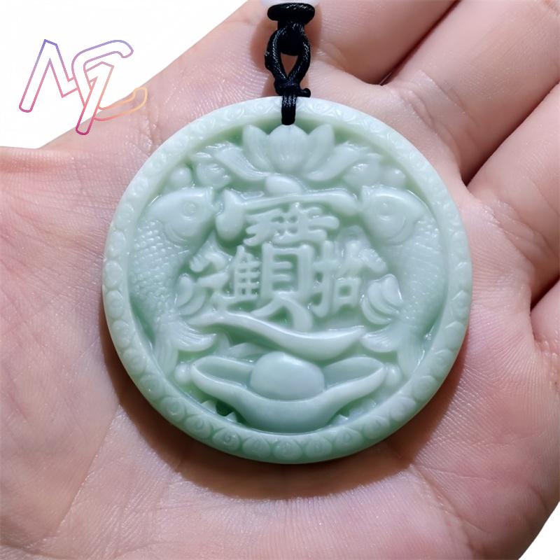 Verde real jade carpa peixe pi - Vintage Fashion Designer avaliação e preço