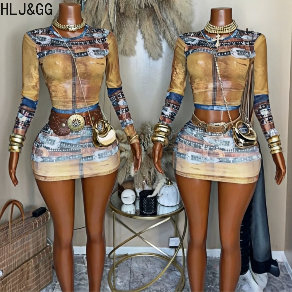 HLJ&GG Conjunto de duas peças  - Vintage Fashion Trends avaliação e preço