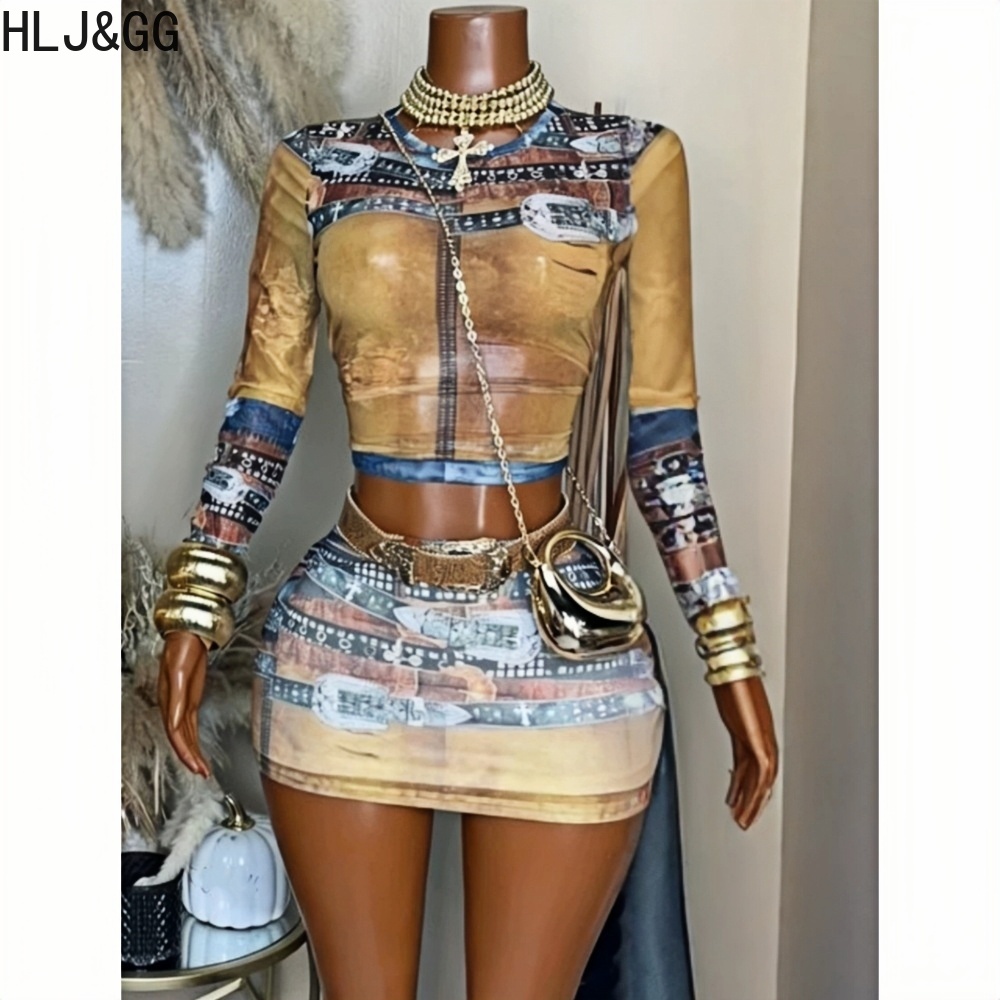 HLJ&GG Conjunto de duas peças  - Vintage Fashion Trends avaliação e preço