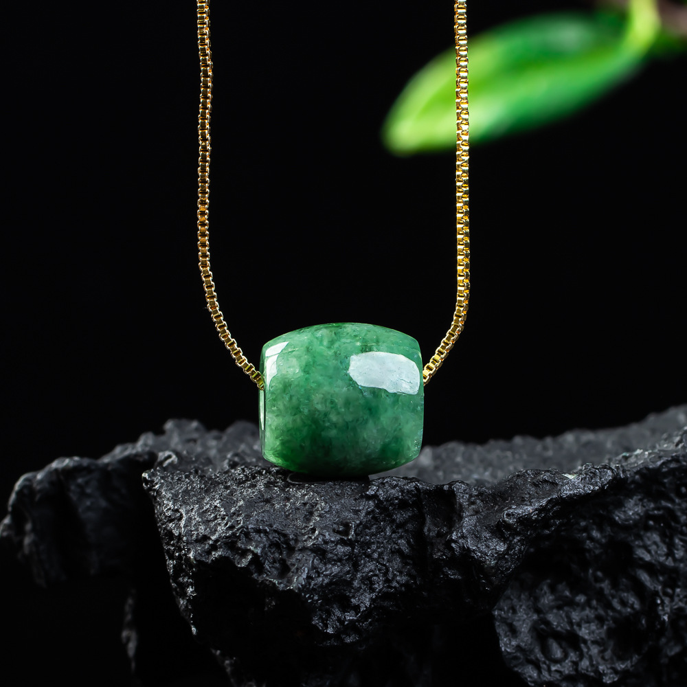 Natural real jade grânulo ping - Vintage Fashion Designer avaliação e preço