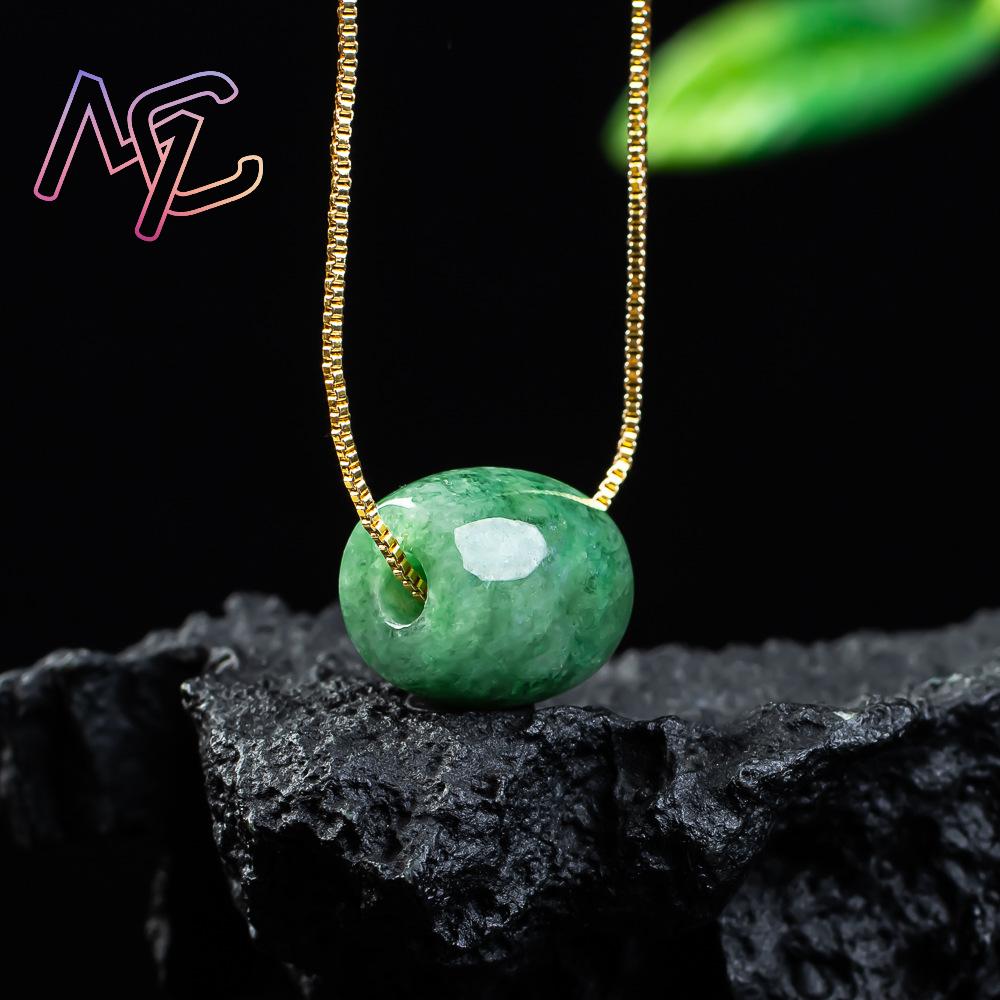 Natural real jade grânulo ping - Vintage Fashion Designer avaliação e preço