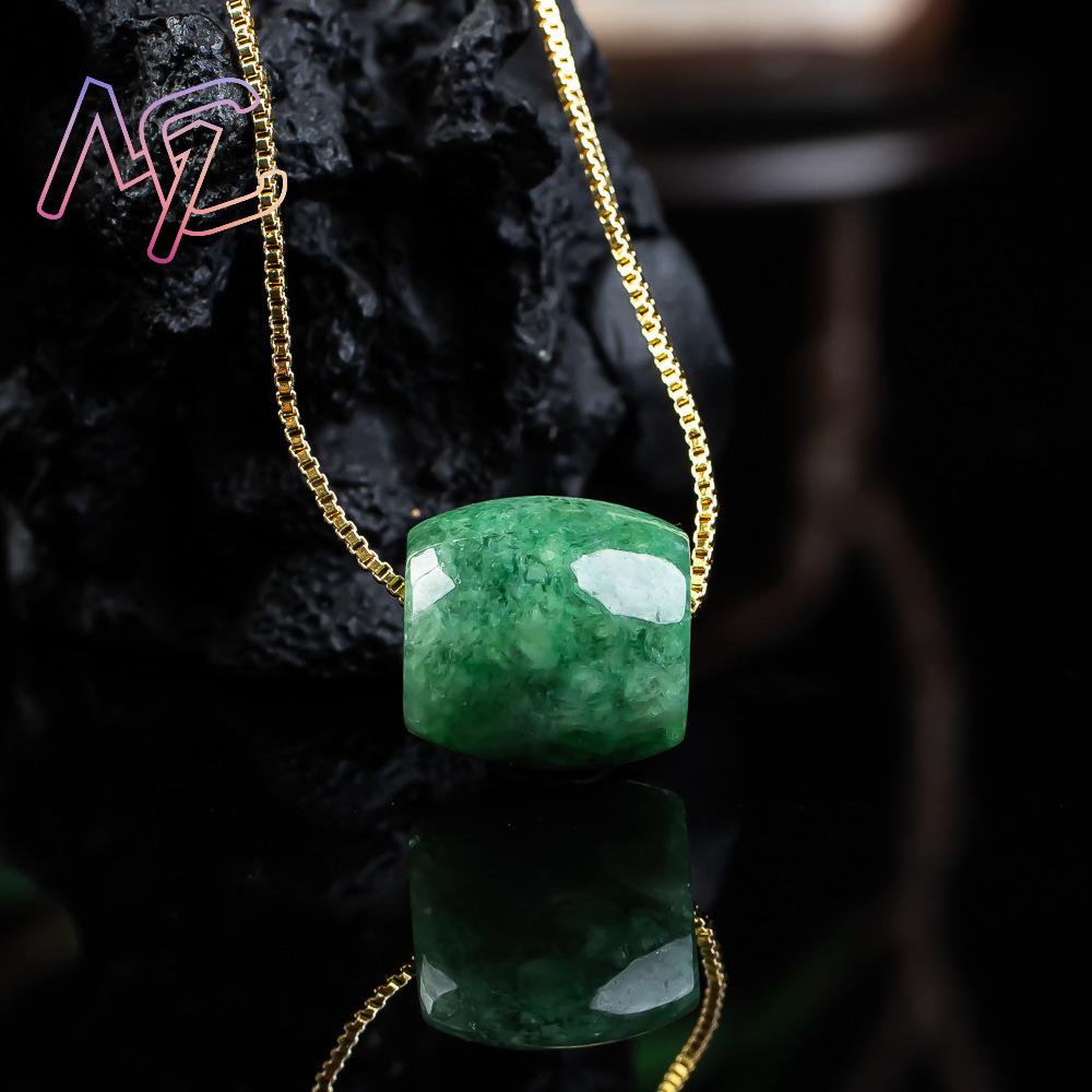 Natural real jade grânulo ping - Vintage Fashion Designer avaliação e preço