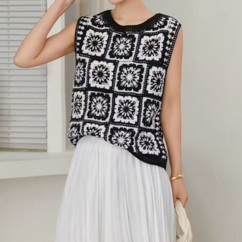Blusa de Crochê Granny Square  - Crochet Top Boho avaliação e preço