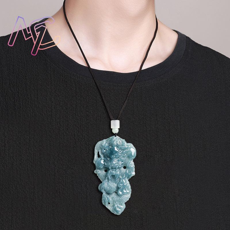 Myanmar jadeite dragão pingent - Vintage Fashion Designer avaliação e preço