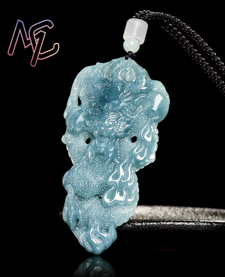 Myanmar jadeite dragão pingent - Vintage Fashion Designer avaliação e preço