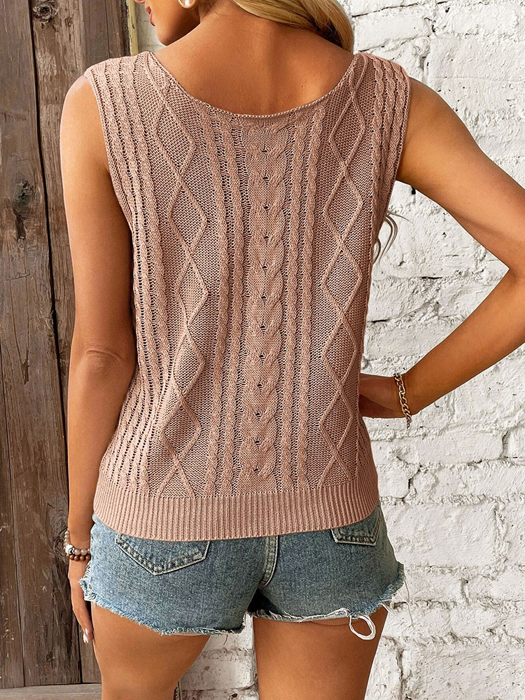Colete de crochê bege para mul - Crochet Top Boho avaliação e preço